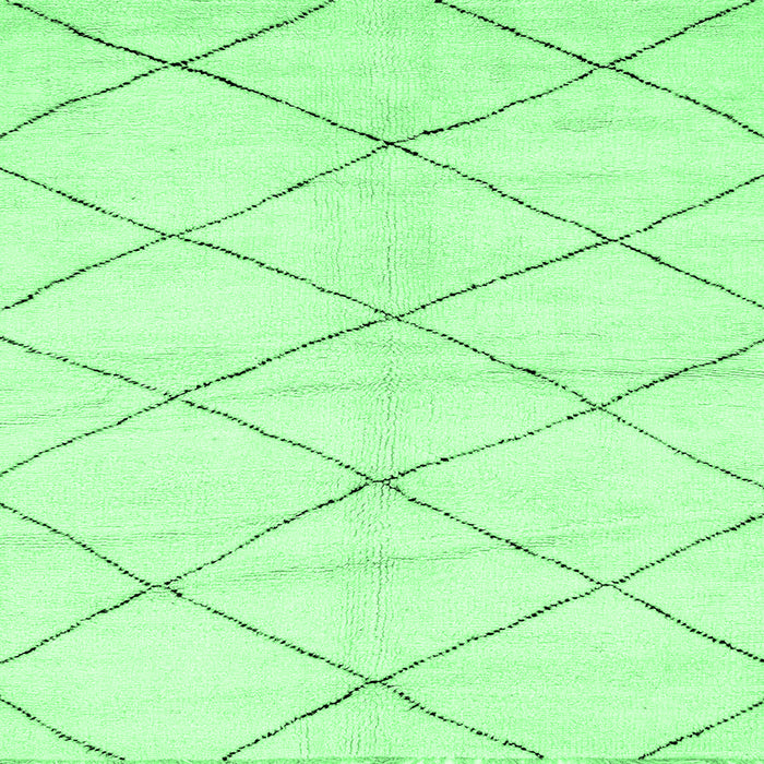 Square Machine Washable Solid Emerald Green Modern Area Rugs, wshabs2935emgrn