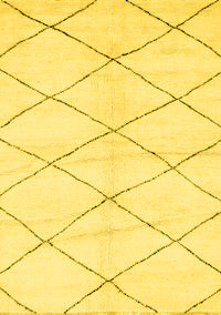 Solid Yellow Modern Rug, abs2935yw