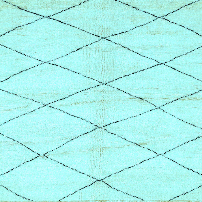 Square Solid Light Blue Modern Rug, abs2935lblu