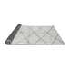 Sideview of Solid Gray Modern Rug, abs2935gry