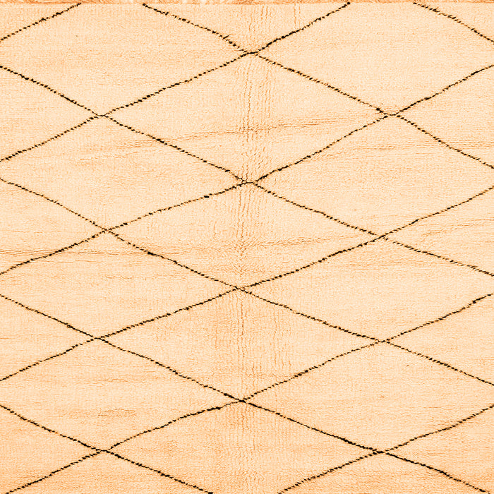 Square Machine Washable Solid Orange Modern Area Rugs, wshabs2935org