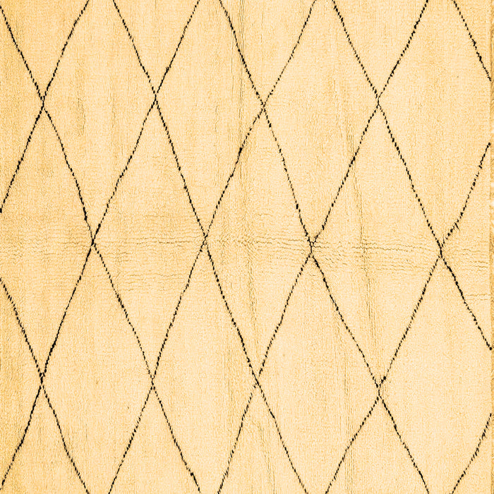 Square Machine Washable Solid Brown Modern Rug, wshabs2935brn