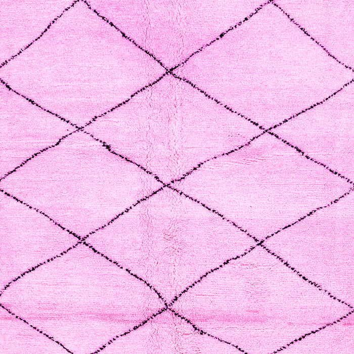 Machine Washable Solid Pink Modern Rug, wshabs2936pnk