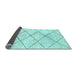 Sideview of Solid Light Blue Modern Rug, abs2936lblu