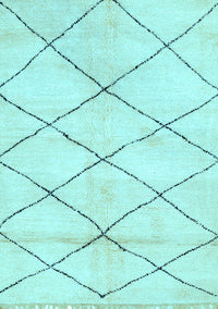 Solid Light Blue Modern Rug, abs2936lblu