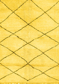 Solid Yellow Modern Rug, abs2936yw