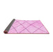 Sideview of Solid Pink Modern Rug, abs2936pnk