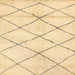 Square Abstract Sun Yellow Solid Rug, abs2936