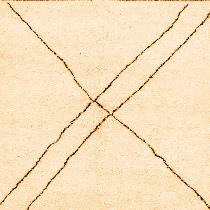 Square Machine Washable Solid Orange Modern Area Rugs, wshabs2937org