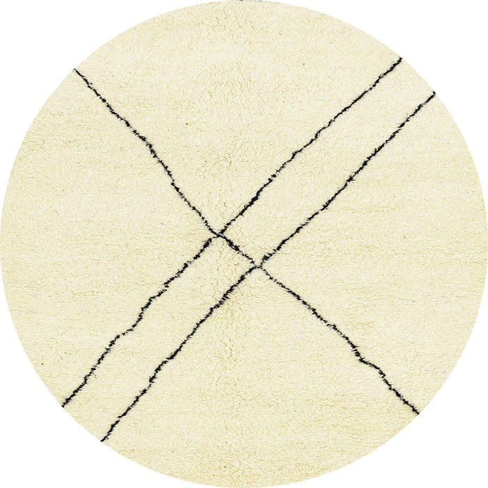 Round Abstract Khaki Gold Solid Rug, abs2937