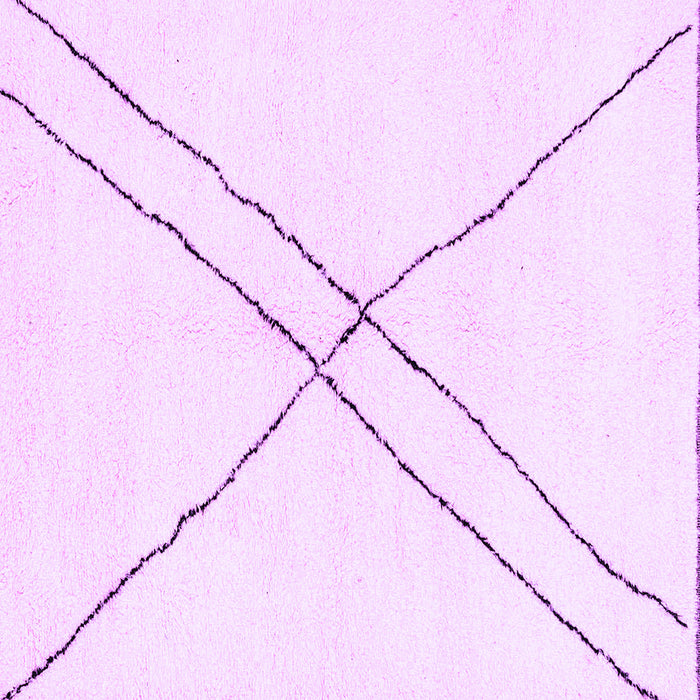 Square Solid Purple Modern Rug, abs2937pur