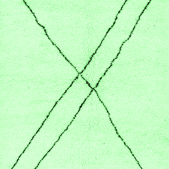 Solid Emerald Green Modern Rug, abs2937emgrn