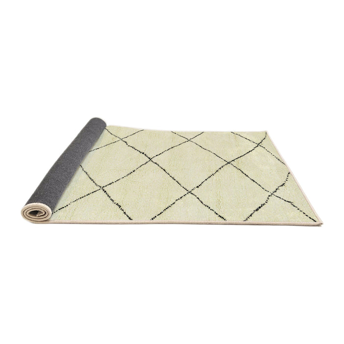 Sideview of Abstract Khaki Gold Solid Rug, abs2938