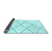 Sideview of Solid Light Blue Modern Rug, abs2938lblu