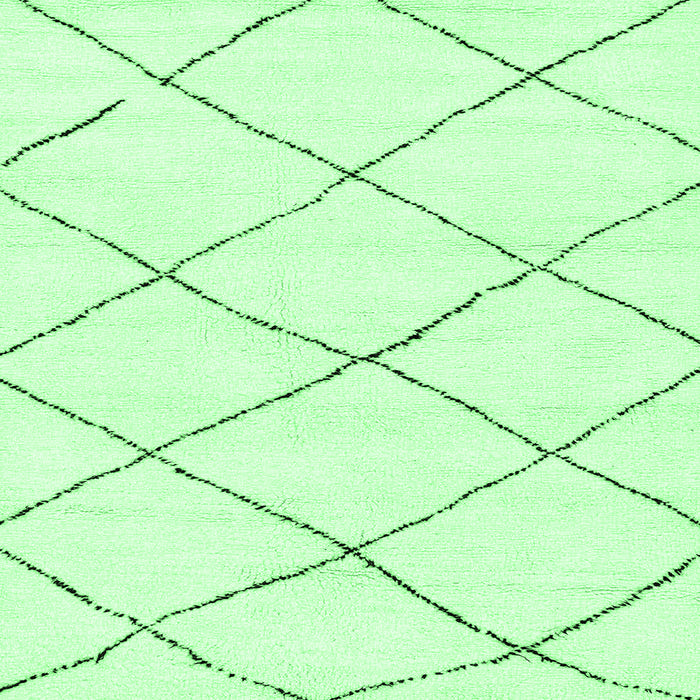 Square Solid Emerald Green Modern Rug, abs2938emgrn