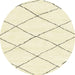 Round Abstract Khaki Gold Solid Rug, abs2938