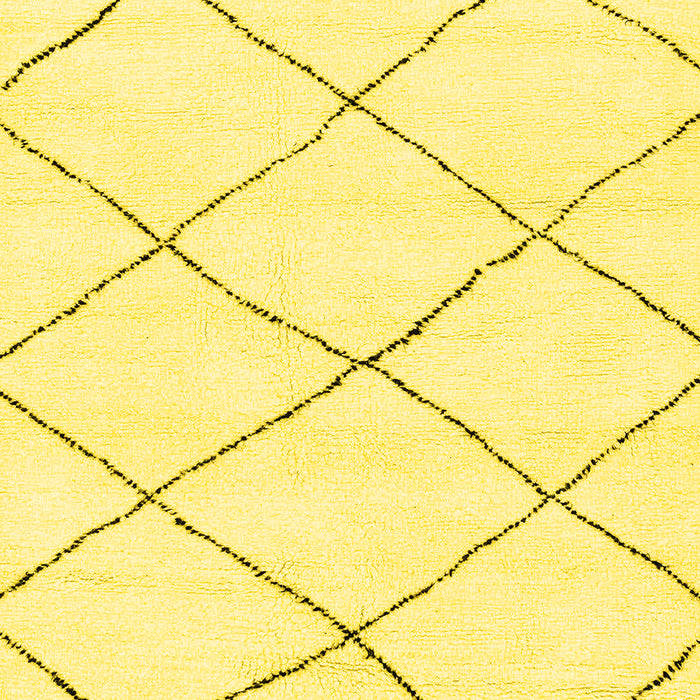 Solid Yellow Modern Rug, abs2938yw