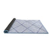 Sideview of Solid Blue Modern Rug, abs2938blu