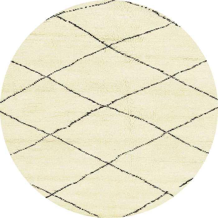 Round Machine Washable Abstract Khaki Gold Rug, wshabs2938