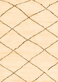 Solid Orange Modern Rug, abs2938org