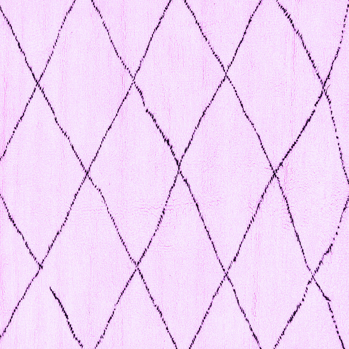 Square Machine Washable Solid Purple Modern Area Rugs, wshabs2938pur