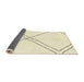 Sideview of Abstract Khaki Gold Solid Rug, abs2939