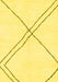 Solid Yellow Modern Rug, abs2939yw