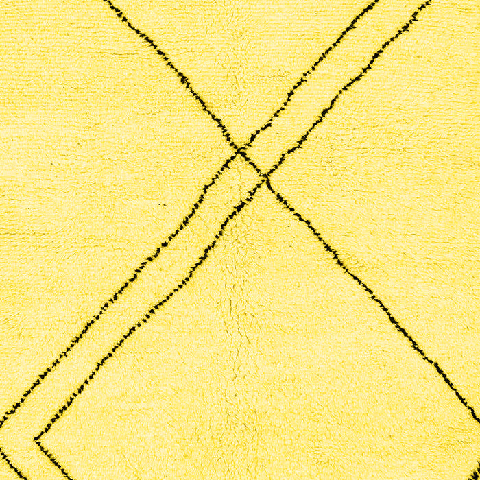 Solid Yellow Modern Rug, abs2939yw