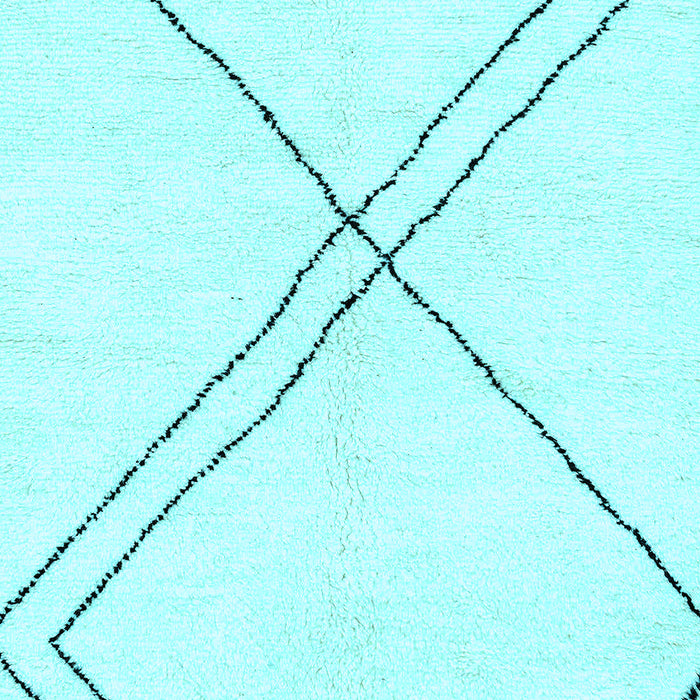 Solid Light Blue Modern Rug, abs2939lblu