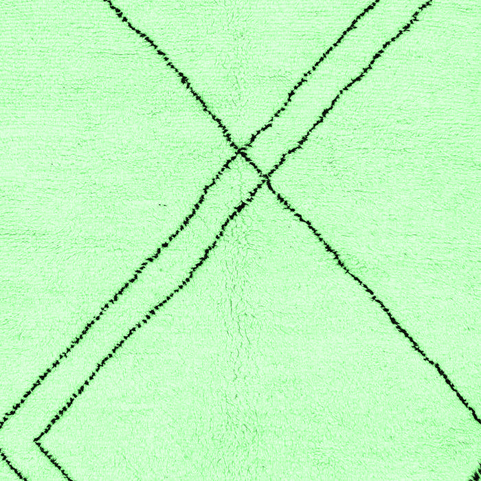 Solid Emerald Green Modern Rug, abs2939emgrn