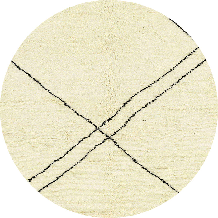 Round Abstract Khaki Gold Solid Rug, abs2939