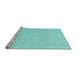 Sideview of Machine Washable Oriental Light Blue Modern Rug, wshabs293lblu