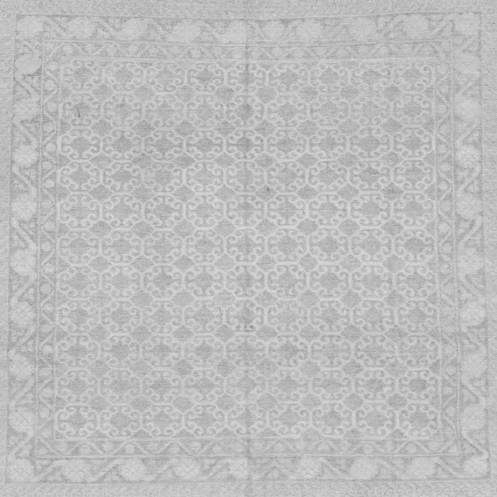 Square Oriental Gray Modern Rug, abs293gry