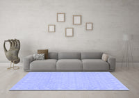 Machine Washable Oriental Blue Modern Rug, wshabs293blu