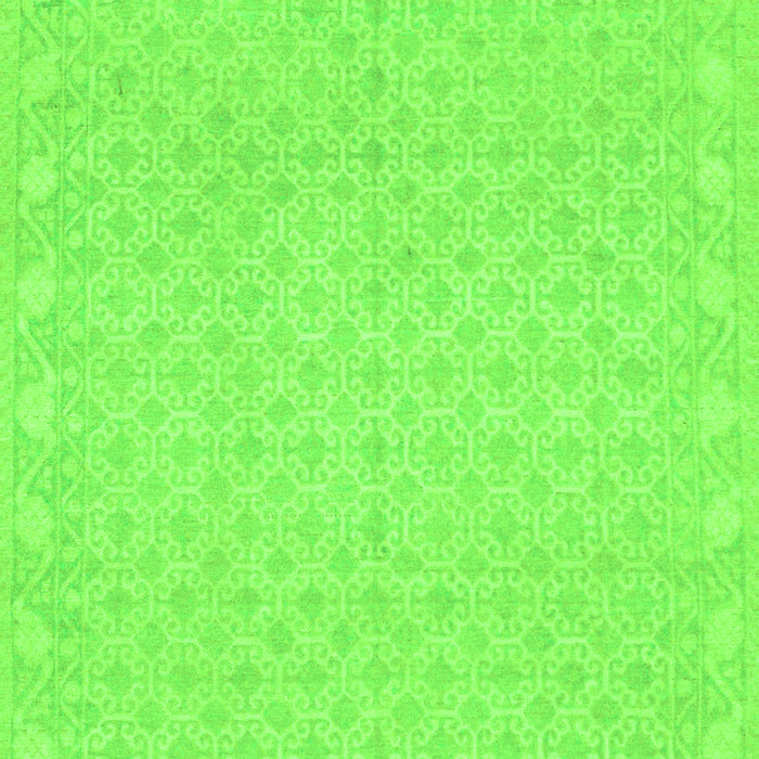 Machine Washable Oriental Green Modern Area Rugs, wshabs293grn