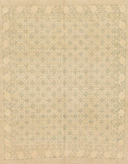 Abstract Yellow Oriental Rug, abs293