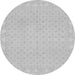 Round Oriental Gray Modern Rug, abs293gry