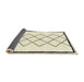 Sideview of Abstract Sand Brown Solid Rug, abs2940