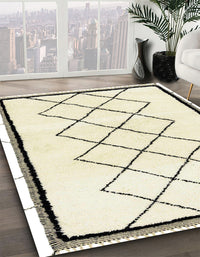 Abstract Sand Brown Solid Rug, abs2940