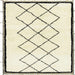 Square Abstract Sand Brown Solid Rug, abs2940