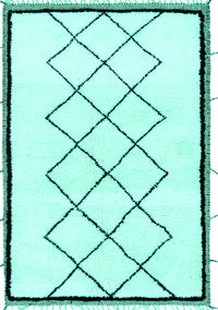 Solid Turquoise Modern Rug, abs2940turq