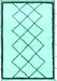 Solid Turquoise Modern Rug, abs2940turq