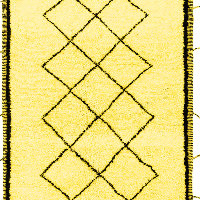 Solid Yellow Modern Rug, abs2940yw