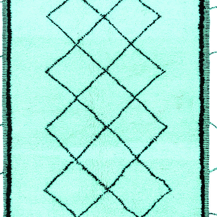 Machine Washable Solid Turquoise Modern Area Rugs, wshabs2940turq