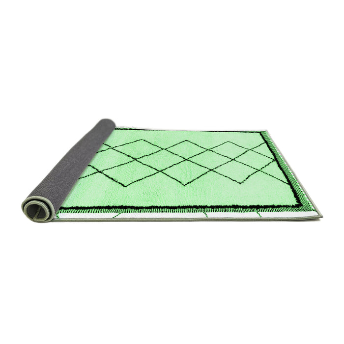 Sideview of Solid Emerald Green Modern Rug, abs2940emgrn