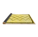 Sideview of Solid Yellow Modern Rug, abs2940yw