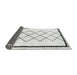 Sideview of Solid Gray Modern Rug, abs2940gry