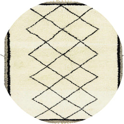 Round Machine Washable Abstract Sand Brown Rug, wshabs2940