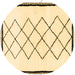 Round Solid Brown Modern Rug, abs2940brn