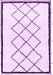 Solid Purple Modern Rug, abs2940pur